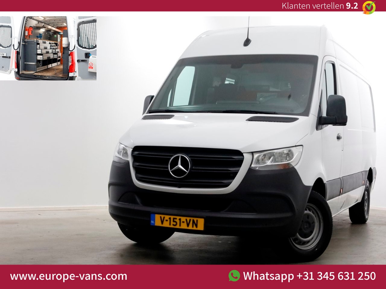 Mercedes-Benz Sprinter - 314 CDI 143pk 7G Automaat L2H2 Servicewagen/230V/Camera Trekhaak 2800kg 05-2019 - AutoWereld.nl