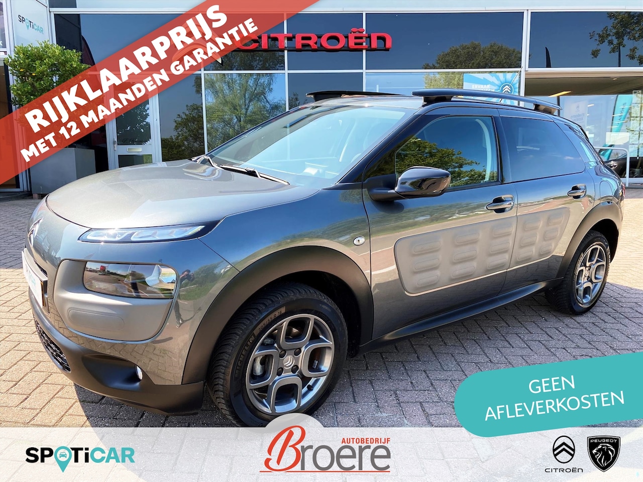 Citroën C4 Cactus - VTi 82pk SHINE | navigatie, bluetooth, 16 inch velgen, camera, parkeersensoren, armsteun, - AutoWereld.nl