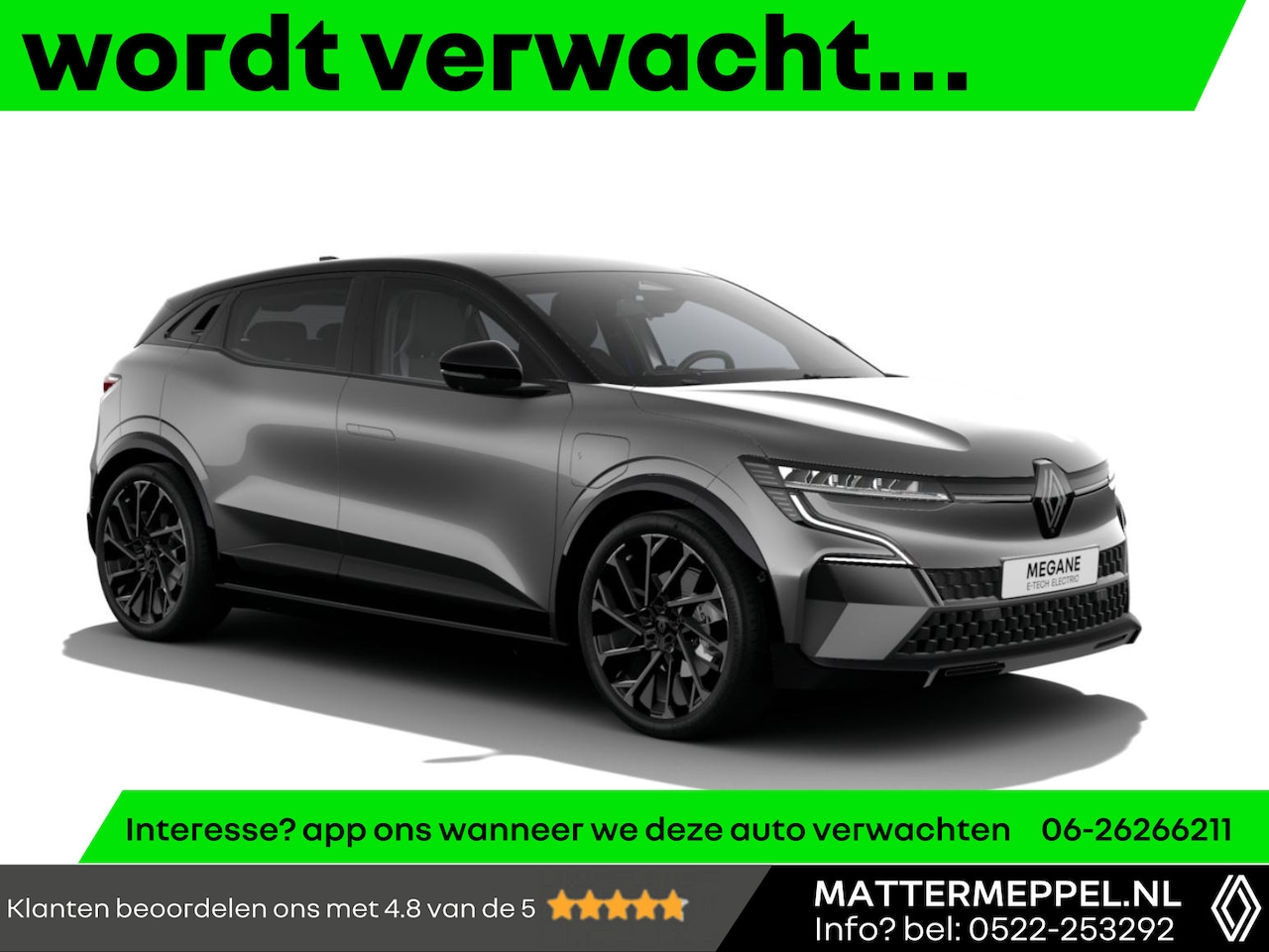 Renault Mégane E-Tech - Comfort Range Esprit Alpine 60 kWh | Two-Tone | Pack Driving & Sound | Harman Kardon | Ach - AutoWereld.nl