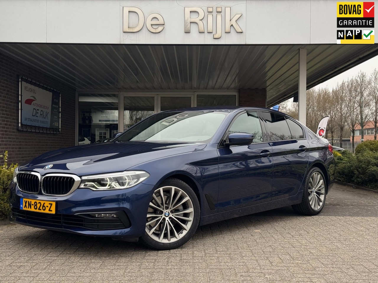 BMW 5-serie - 520i Corporate Lease High Executive | Leder, El. Stoel, Navi, Stoelverw., Climate, Cruise, - AutoWereld.nl