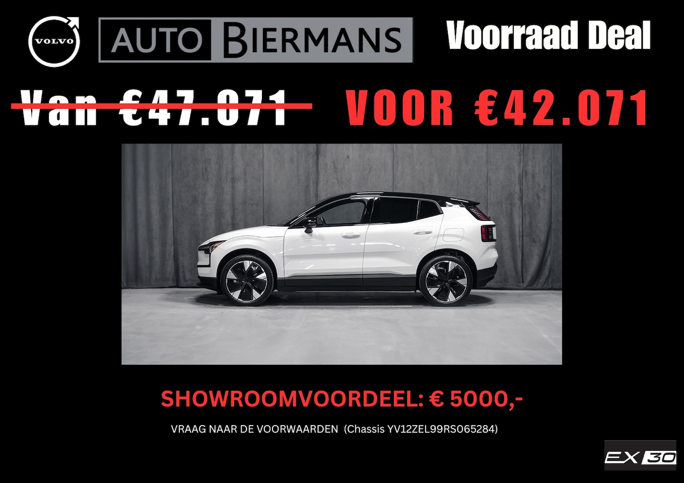 Volvo EX30 - Single Motor Ext. Range Plus | Crystal White Metallic | 20-Inch LMV | SHOWROOM VOORDEEL - AutoWereld.nl