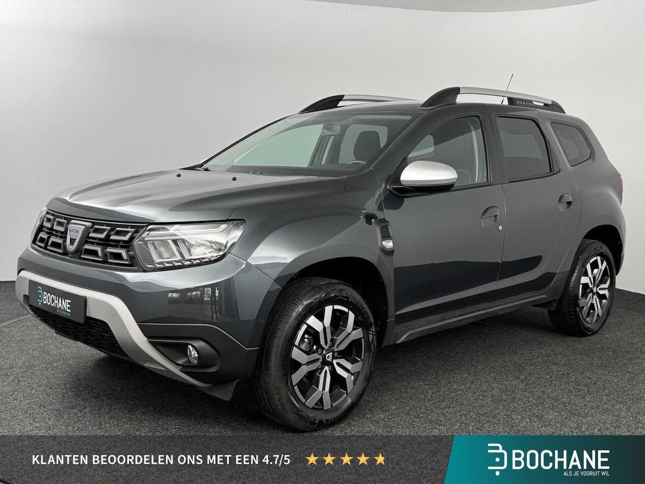 Dacia Duster - 1.3 TCe 150 EDC Prestige | 360° Rondomzichtcamera | Stoelverwarming | Trekhaak - AutoWereld.nl
