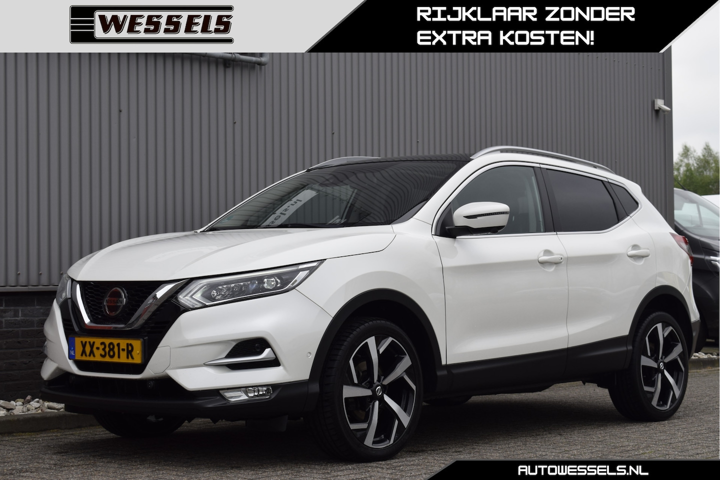 Nissan Qashqai - 1.2 Tekna Trekhaak, 360", Pano, Stoelverwarming, Cruise, Elek. stoel - AutoWereld.nl