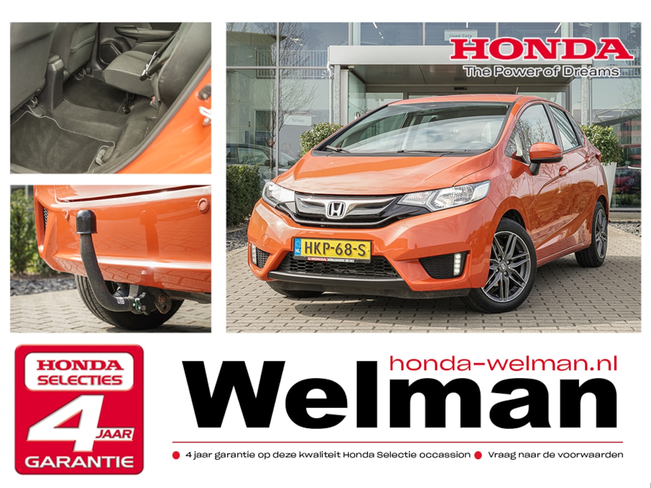 Honda Jazz - 1.3i V-TEC TREND - AUTOMAAT - 16" LICHTMETAAL - TREKHAAK - VERWARMDE VOORSTOELEN - AutoWereld.nl