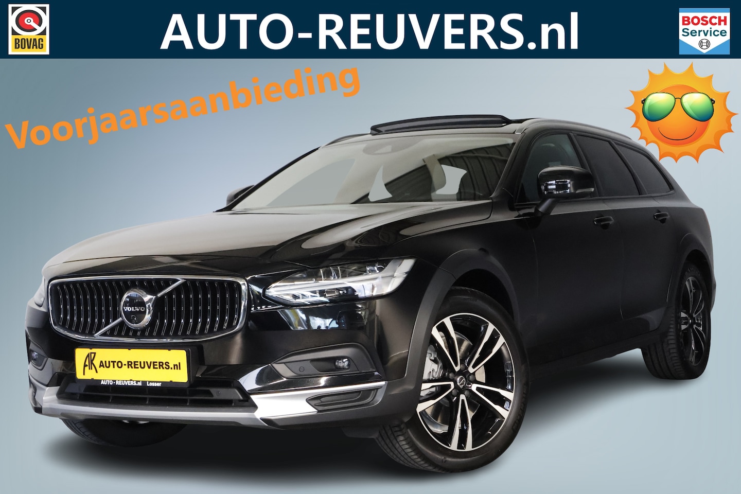 Volvo V90 Cross Country - 2.0 B5 AWD Pro / Opendak / Leder / HK / HUD / Pilot assist - AutoWereld.nl