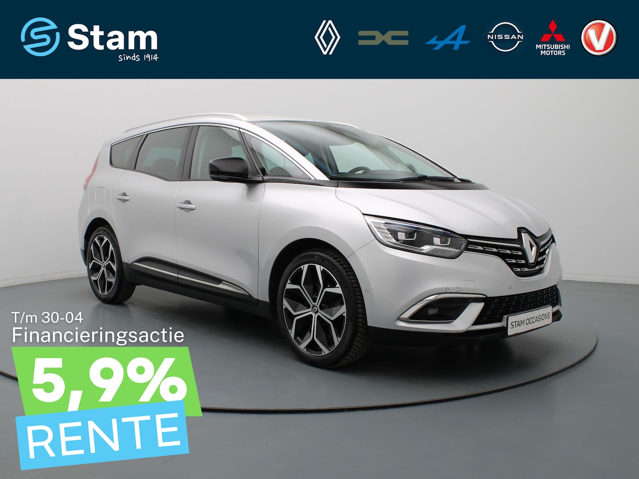 Renault Grand Scénic - TCe 140pk Intens 7-Persoons EDC/Automaat Adapt. cruise | Camera | Climate | Head-Up | Navi - AutoWereld.nl