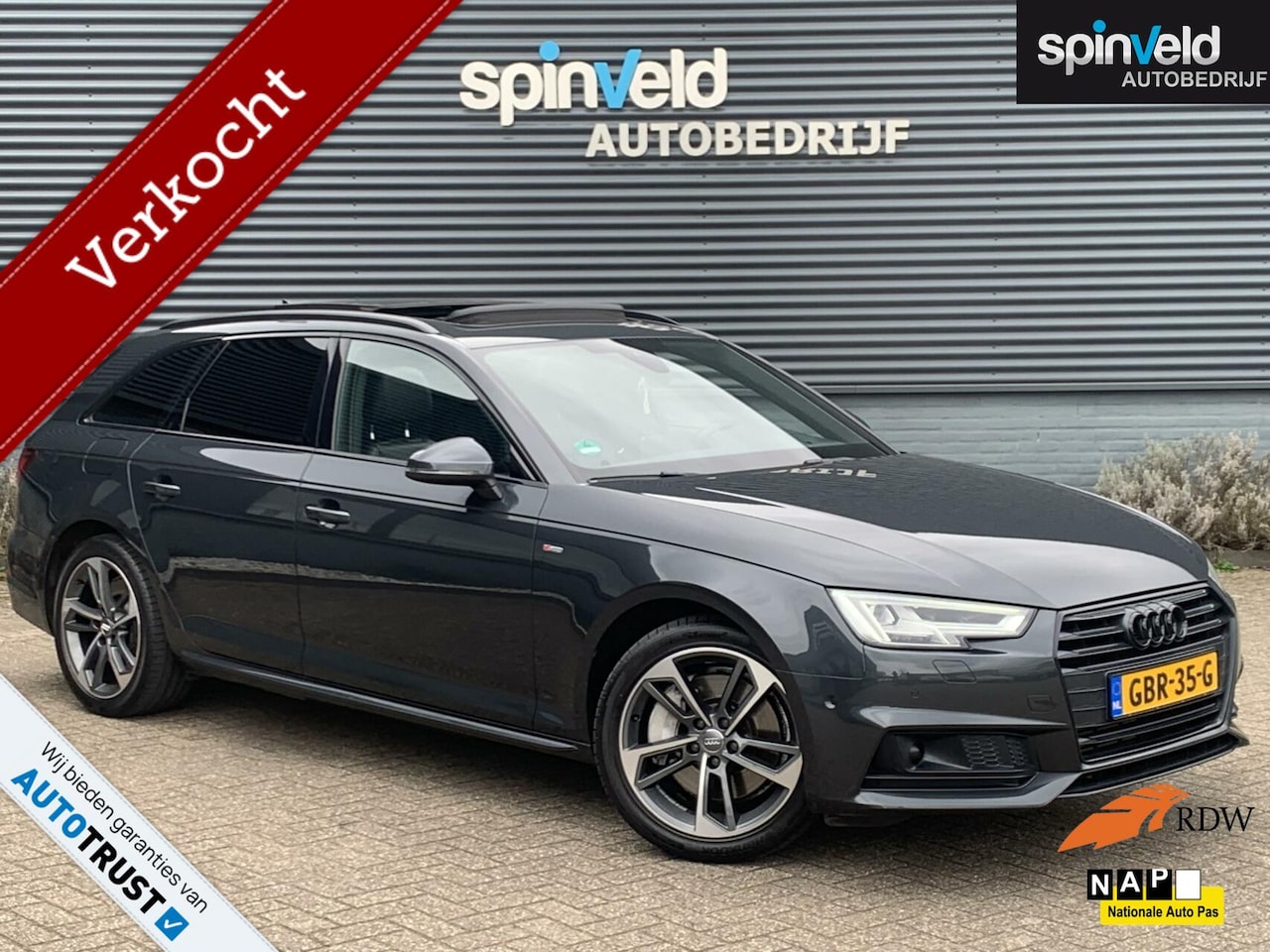 Audi A4 Avant - 2.0 252PK TFSI MHEV Sport S line black edition BJ'17 - AutoWereld.nl