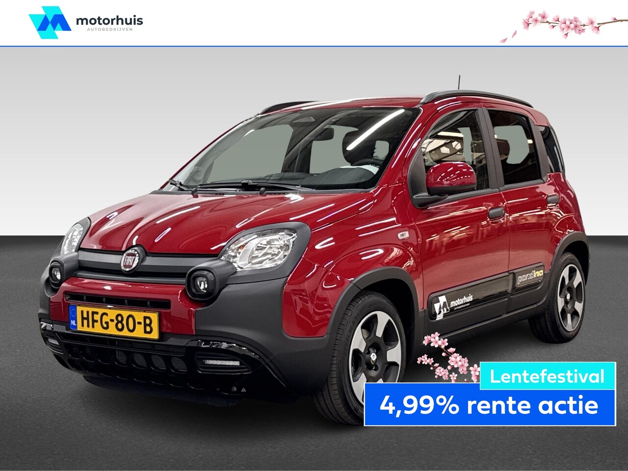 Fiat Panda - 1.0 HYBRID 70PK PANDINA AIRCO CRUISE PDC CARPLAY NAP - AutoWereld.nl