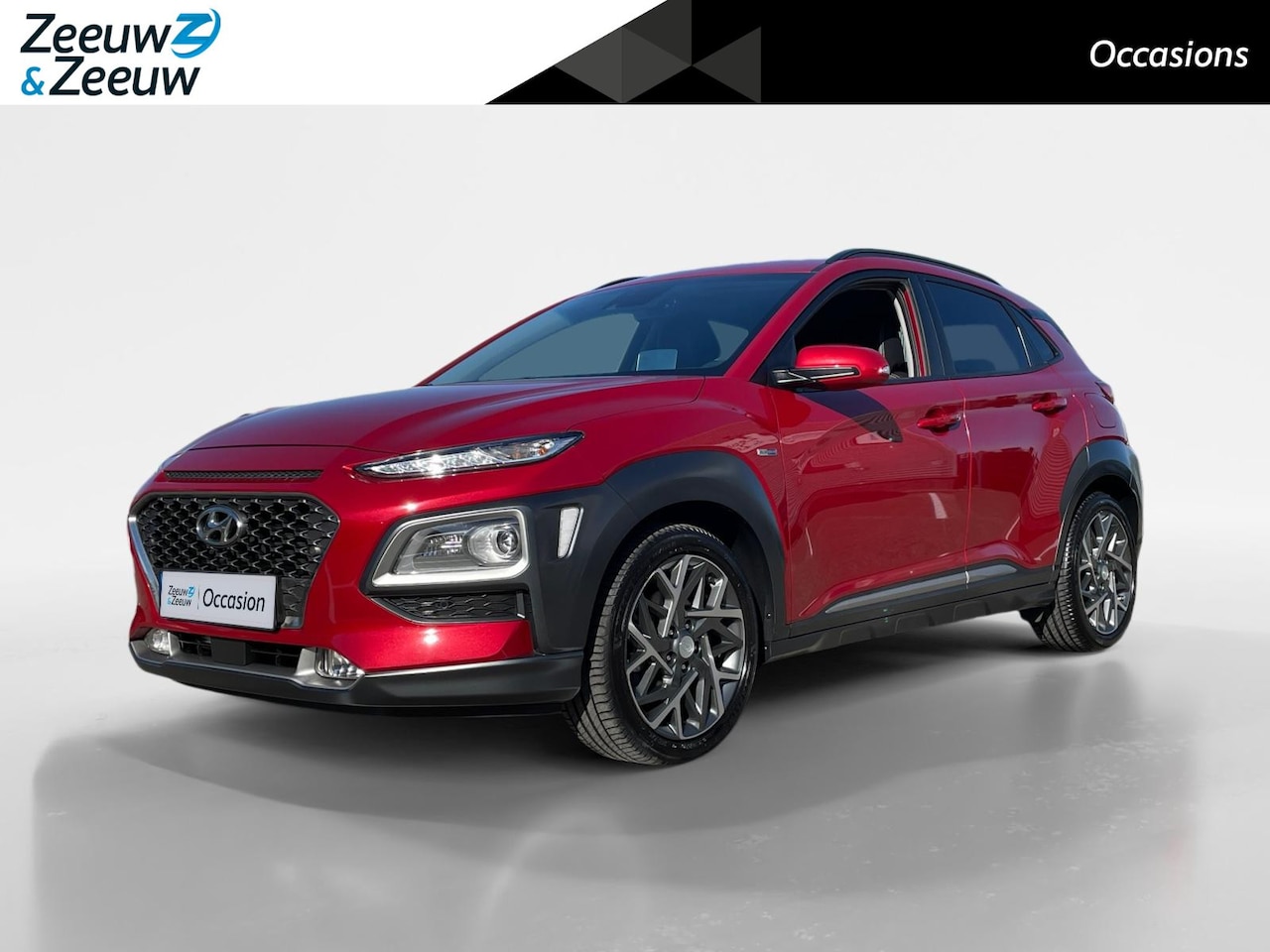 Hyundai Kona - 1.6 GDI HEV Premium | Full options! | Leder | Stoelverwarming | Stoelkoeling - AutoWereld.nl