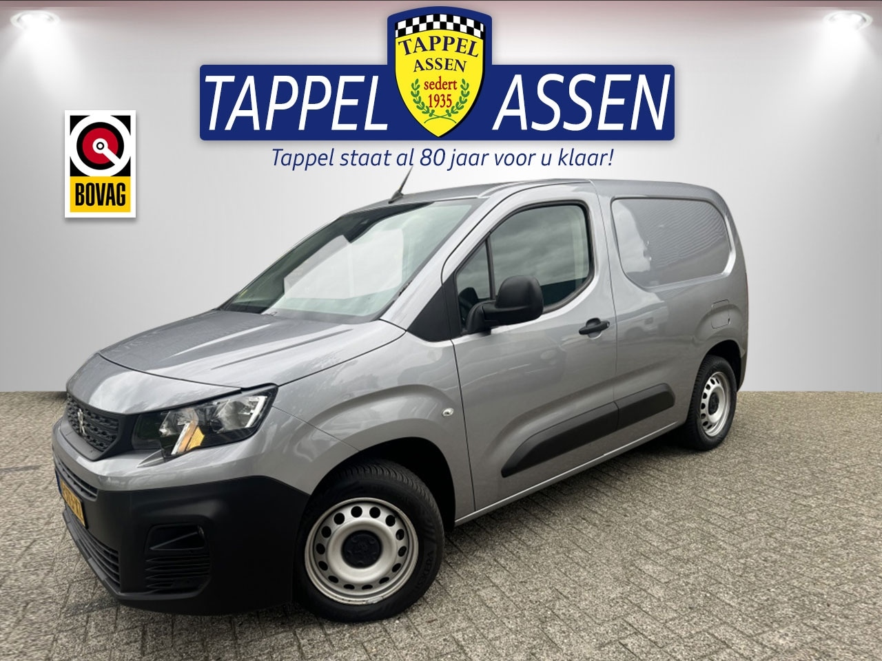 Peugeot Partner - 1.5 BlueHDI Prem. automaat/ 100%/Nav/Carpl/cam/clima/ 1 eig. - AutoWereld.nl