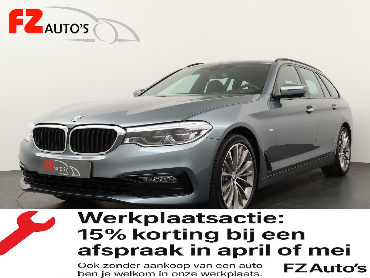 BMW 5-serie Touring - 520i High Executive | Automaat | Airco | Cruise Control | 105.892 KM | - AutoWereld.nl
