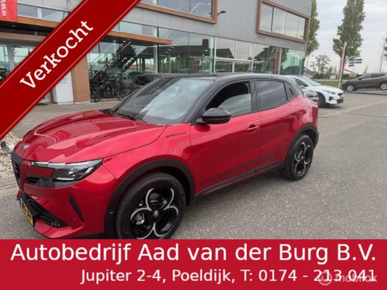 Alfa Romeo Junior - 1.2 Turbo Hybrid Ibrida Speciale Automaat . 136 pk , Techno Pack , Brera Red Metaallic & Z - AutoWereld.nl