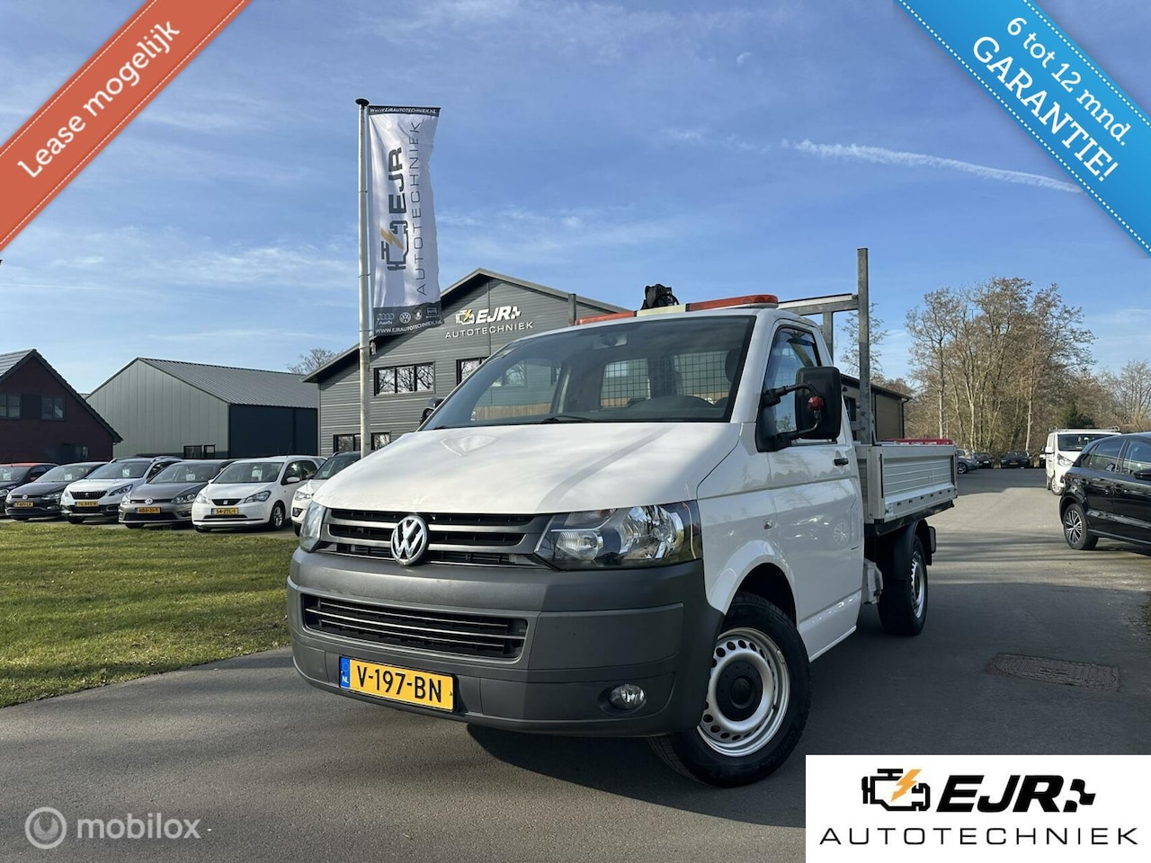 Volkswagen Transporter - 2.0 TDI 140PK! PICK UP MET KRAAN 105.000KM! - AutoWereld.nl