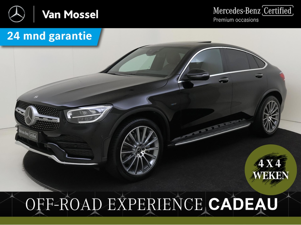 Mercedes-Benz GLC-klasse Coupé - 300e 4MATIC Premium Plus / Stoelverwarming / 360Graden-Camera / Panaroma-schuifdak / Lucht - AutoWereld.nl