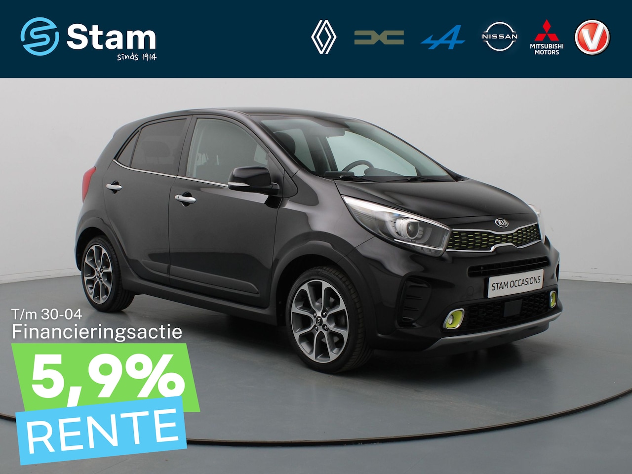 Kia Picanto - 1.0 T-GDI X-Line Camera | Climate | Cruise | Navi | Parksens. achter | Stoelverw. - AutoWereld.nl