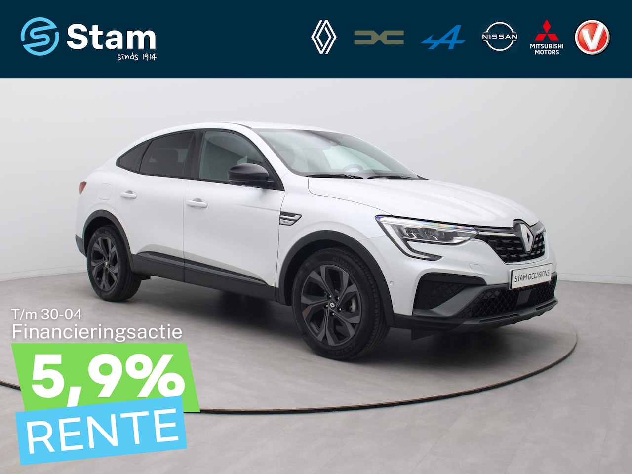 Renault Arkana - 160pk mild hybrid R.S. line EDC/AUTOMAAT Adapt. Cruise | Camera | Navi | Stoel-/stuurverw. - AutoWereld.nl