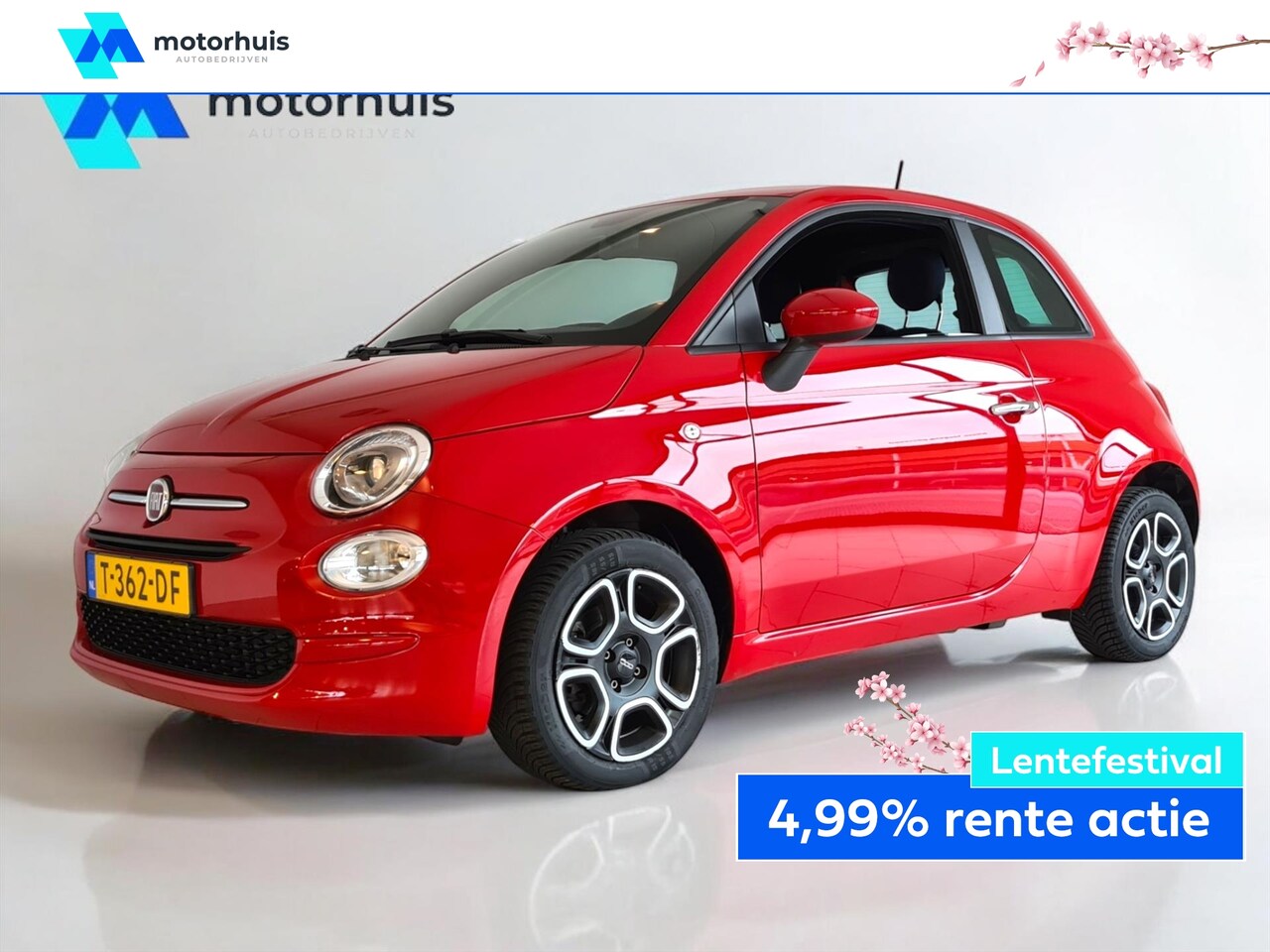 Fiat 500 - 1.0 70pk Hybrid eco Club AIRCO APPLE CARPLAY CRUISE - AutoWereld.nl