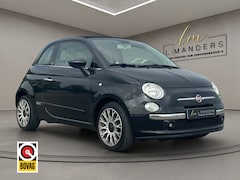 Fiat 500 C - 0.9 TwinAir Lounge 2013 ZWART | Cabrio | Airco | LMV