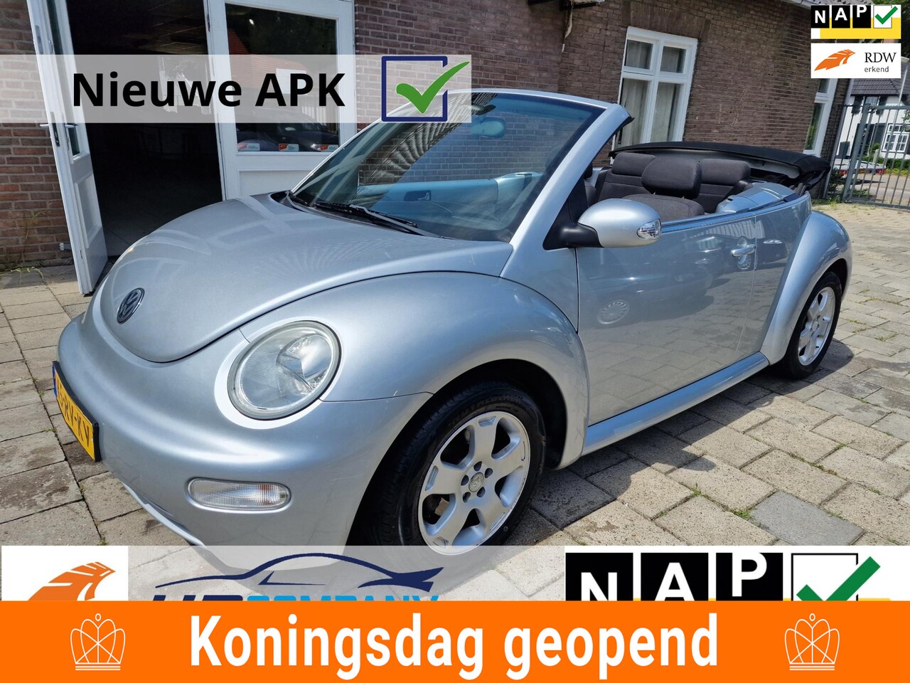 Volkswagen New Beetle Cabriolet - 2.0 Turijn| Zeer nette auto| Airco | Nieuwe APK | NAP | Dealer onderhouden - AutoWereld.nl