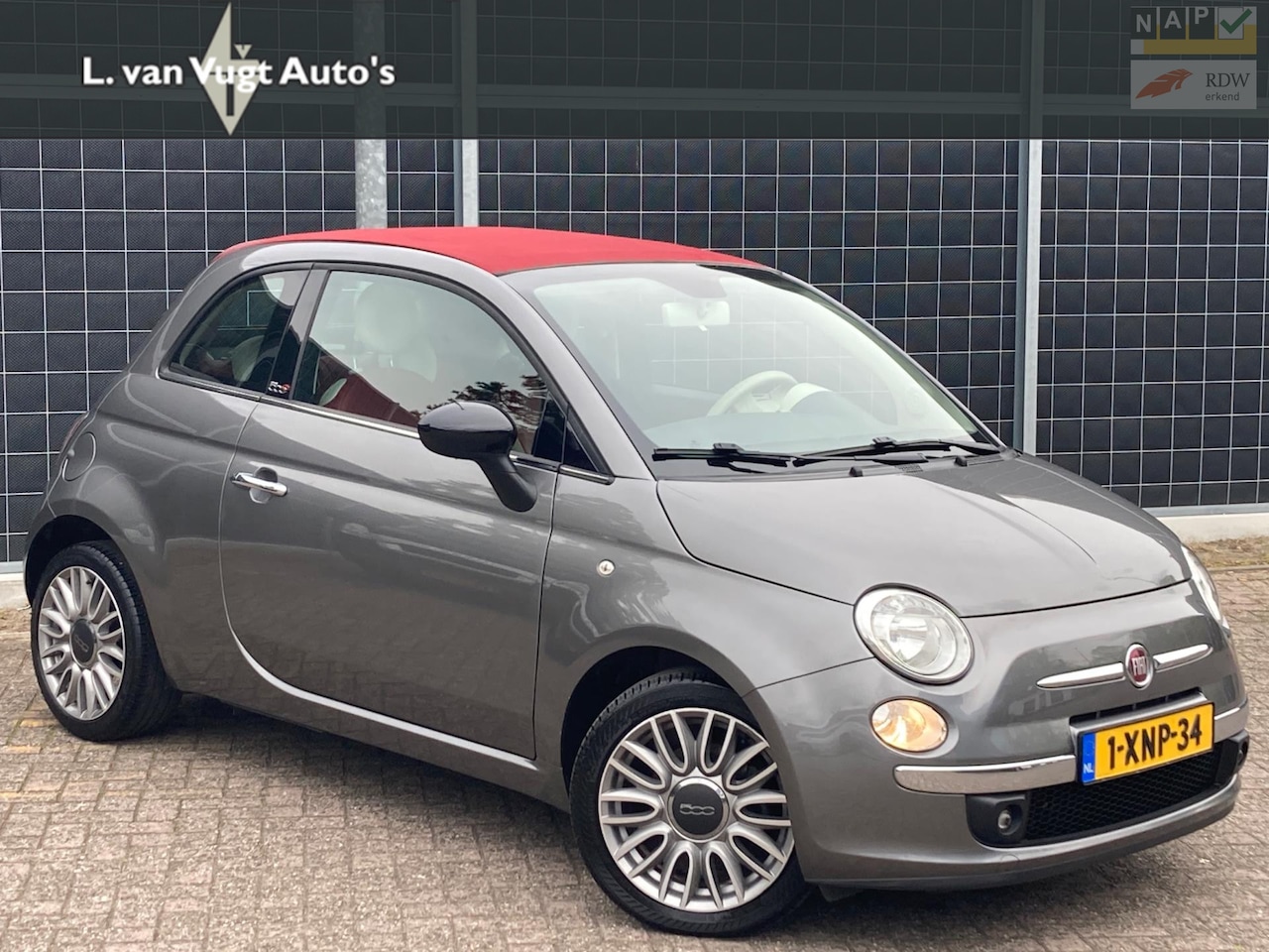 Fiat 500 - 0.9 TwinAir Lounge Cabrio-Dig.Teller - AutoWereld.nl