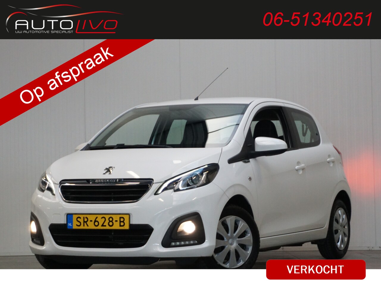 Peugeot 108 - 1.0 e-VTi Active NL AUTO! 5 DRS! AIRCO EL. RAMEN LED etc. - AutoWereld.nl