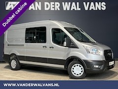 Ford Transit - 2.0 TDCI 131pk L3H2 Dubbele Cabine Euro6 Airco | 6-Zits | LED | 2500kg Trekhaak Cruisecont