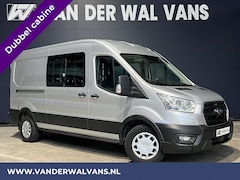 Ford Transit - 2.0 TDCI 131pk L3H2 Dubbele Cabine Euro6 Airco | 6-Zits | LED | 2500kg Trekhaak Cruisecont
