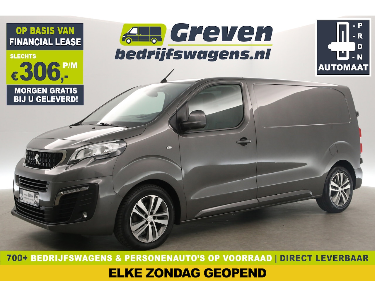 Peugeot Expert - 2.0 HDI L2H1 180PK Automaat 360 Camera Airco Carplay Trekhaak 17"LMV LED 3 Persoons Cruise - AutoWereld.nl