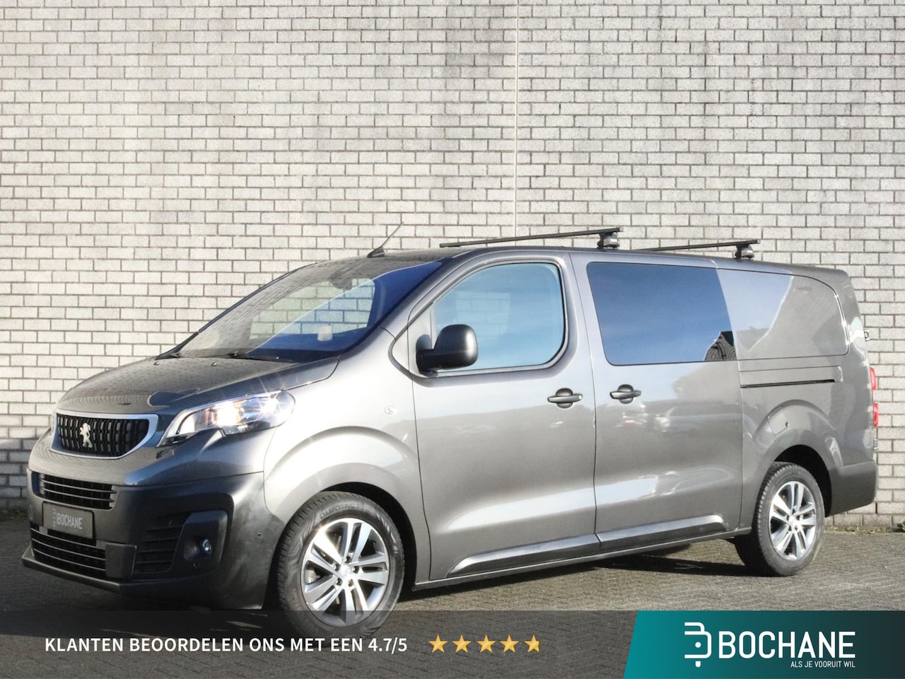 Peugeot Expert - 2.0 BlueHDI 180 EAT8 DC Premium | Head-Up Display | Achteruitrijcamera | Trekhaak | Dubbel - AutoWereld.nl