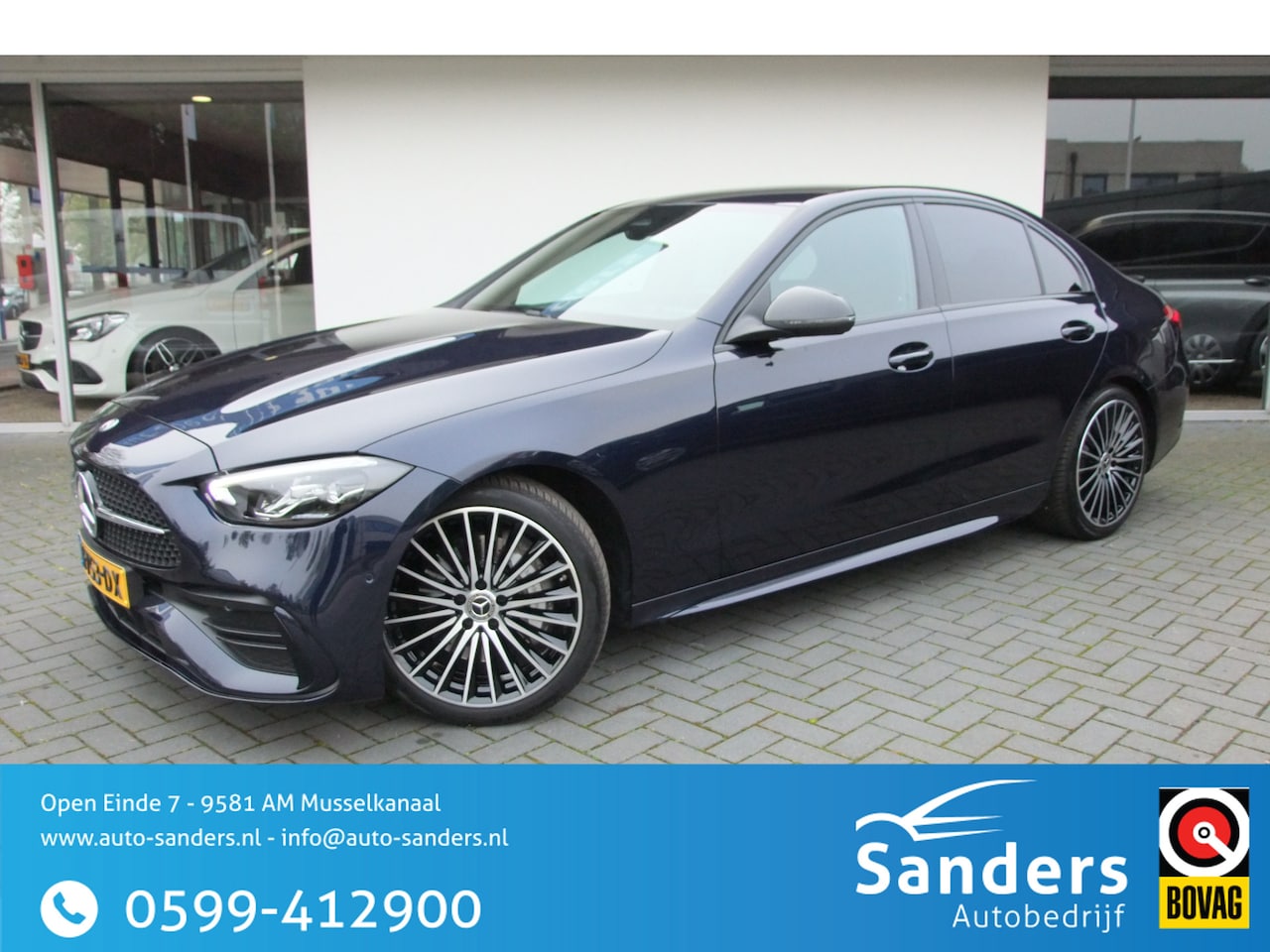 Mercedes-Benz C-klasse - 180 AMG Line / Camera/ Stoelverwarming/ 19 inch/ NL auto - AutoWereld.nl