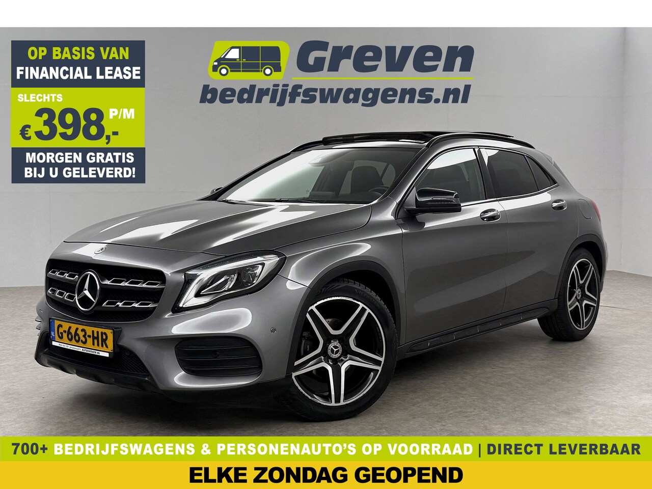 Mercedes-Benz GLA-Klasse - 180 AMG Night Upgrade Pano LED Camera Caplay Clima Cruise Navi PDC 19''LMV - AutoWereld.nl