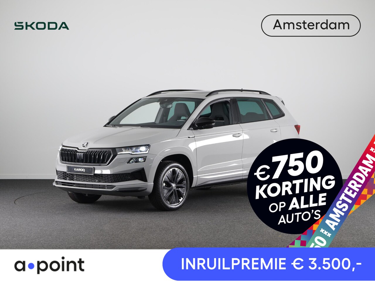 Skoda Karoq - Sportline Business 1.5 TSI 150 pk 7 versn. DSG | Travel assist plus | Panoramadak - AutoWereld.nl