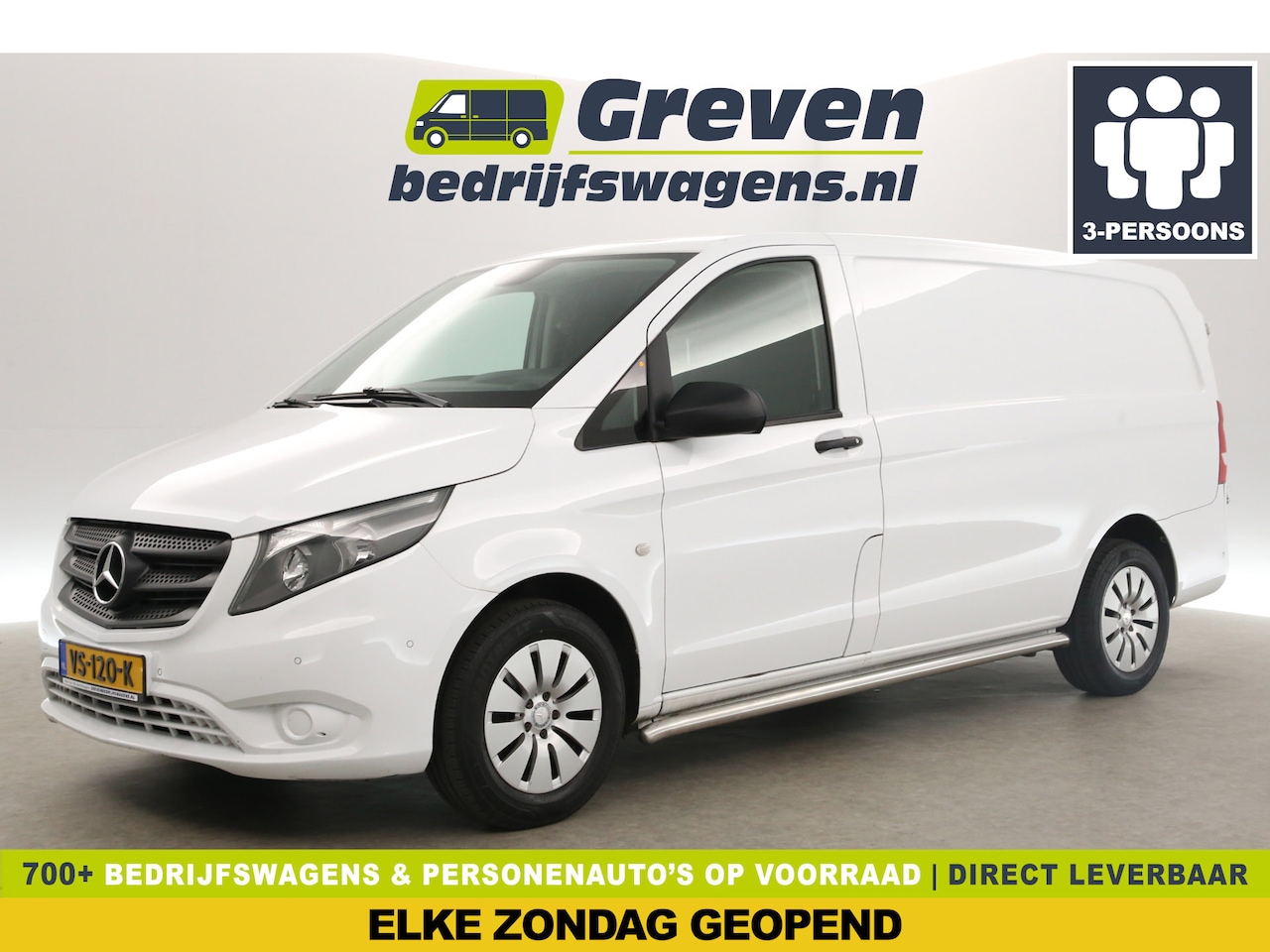 Mercedes-Benz Vito - 111 CDI Lang Airco Camera Cruise Trekhaak Navigatie PDC 3 Persoons - AutoWereld.nl