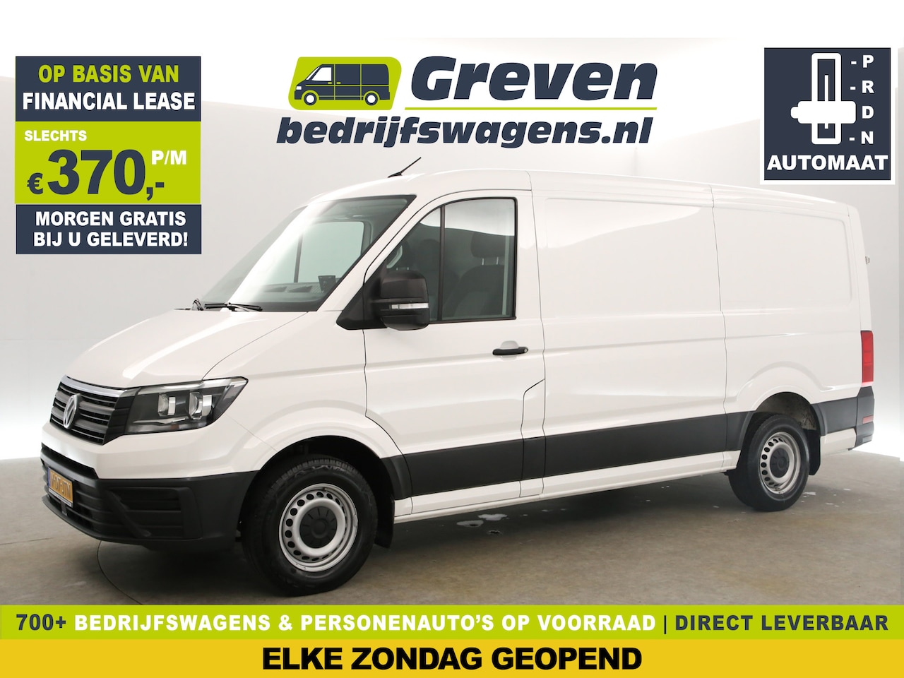Volkswagen Crafter - 30 2.0 TDI L3H2 140PK | 3000KG Trekgew. Automaat Airco Cruise Carplay DSG 3 Persoons Elekt - AutoWereld.nl