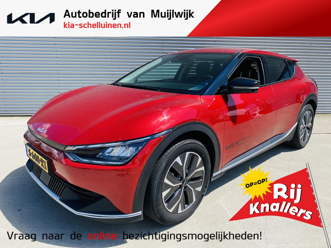 Kia EV6 - Air Edition 77 kWh BTW AUTO | 01-2022| 35000km!! Auto rijdt momenteel km-stand kan iets va - AutoWereld.nl