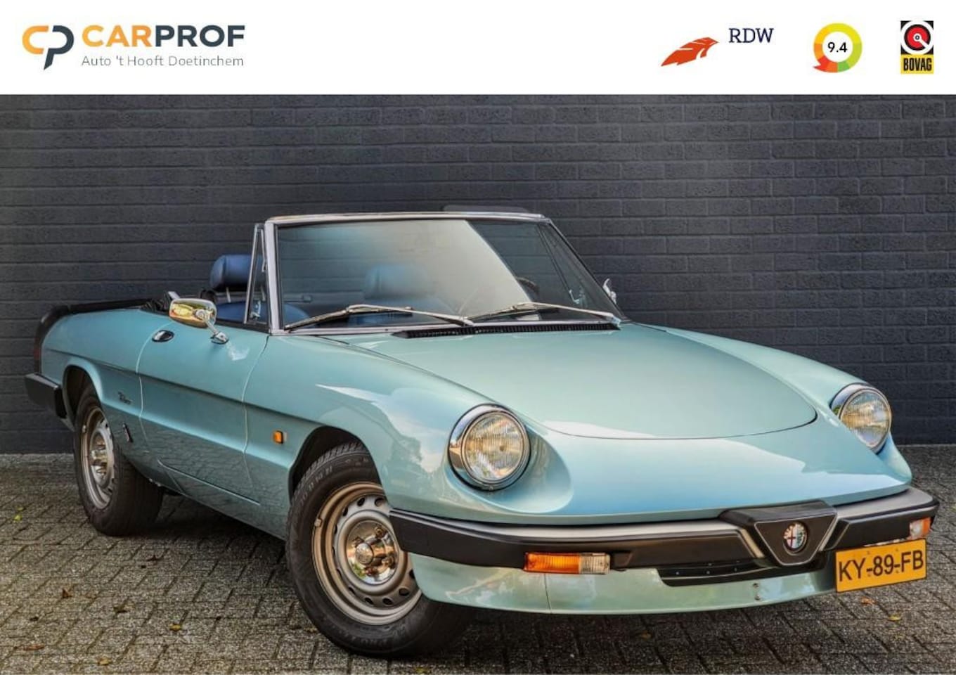 Alfa Romeo Spider - 2.0 VELOCE / CONCOURSTAAT / ORIG NL AUTO / WEGENBELASTINGVRIJ - AutoWereld.nl