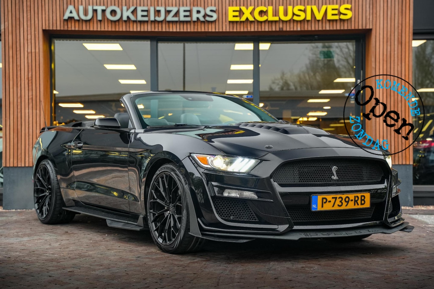 Ford Mustang Convertible - 2.3 EcoBoost Stoelverwarming stoel ventilatie camera Shelby pakket - AutoWereld.nl
