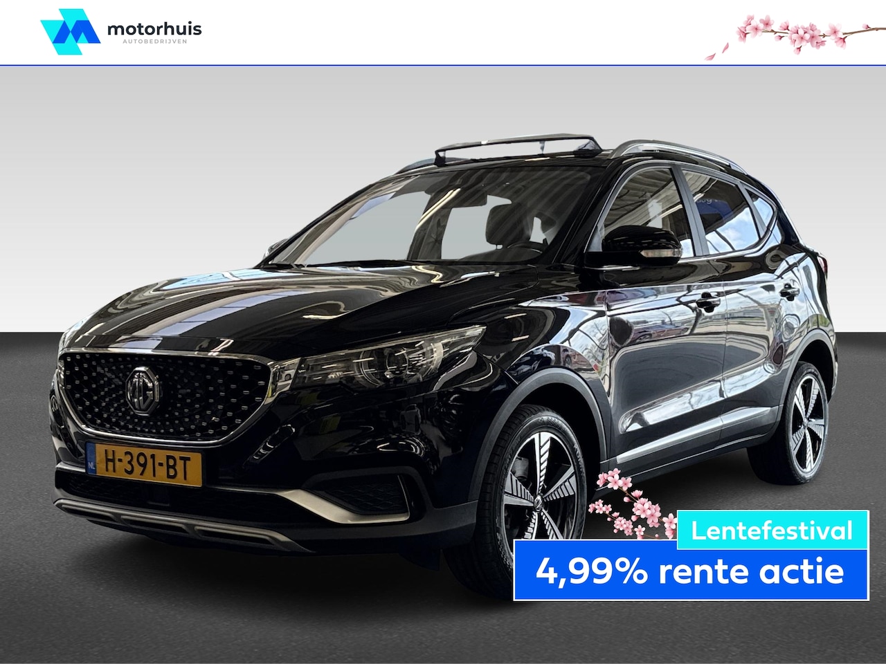 MG ZS - Ev 45KWH ELECTRIC 143PK LUXURY NAVI SCHUIFDAK CAMERA LEDER NAP - AutoWereld.nl