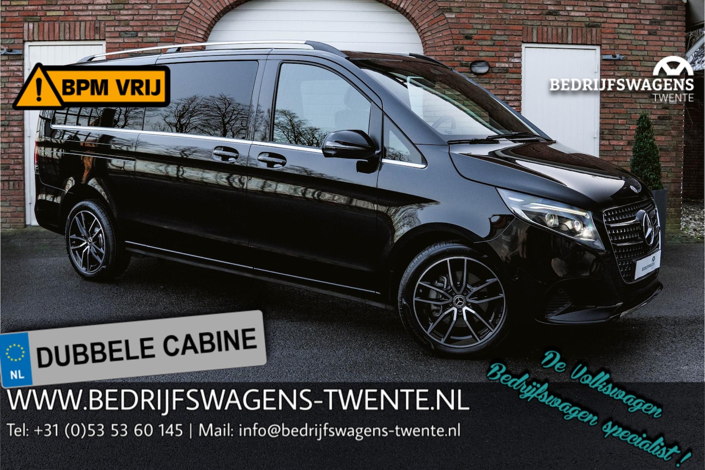 Mercedes-Benz V-klasse - 300d Extra Lang L3 237PK Automaat DUB/CAB 360°  Camera | Elektrische schuifdeuren | LEDER - AutoWereld.nl