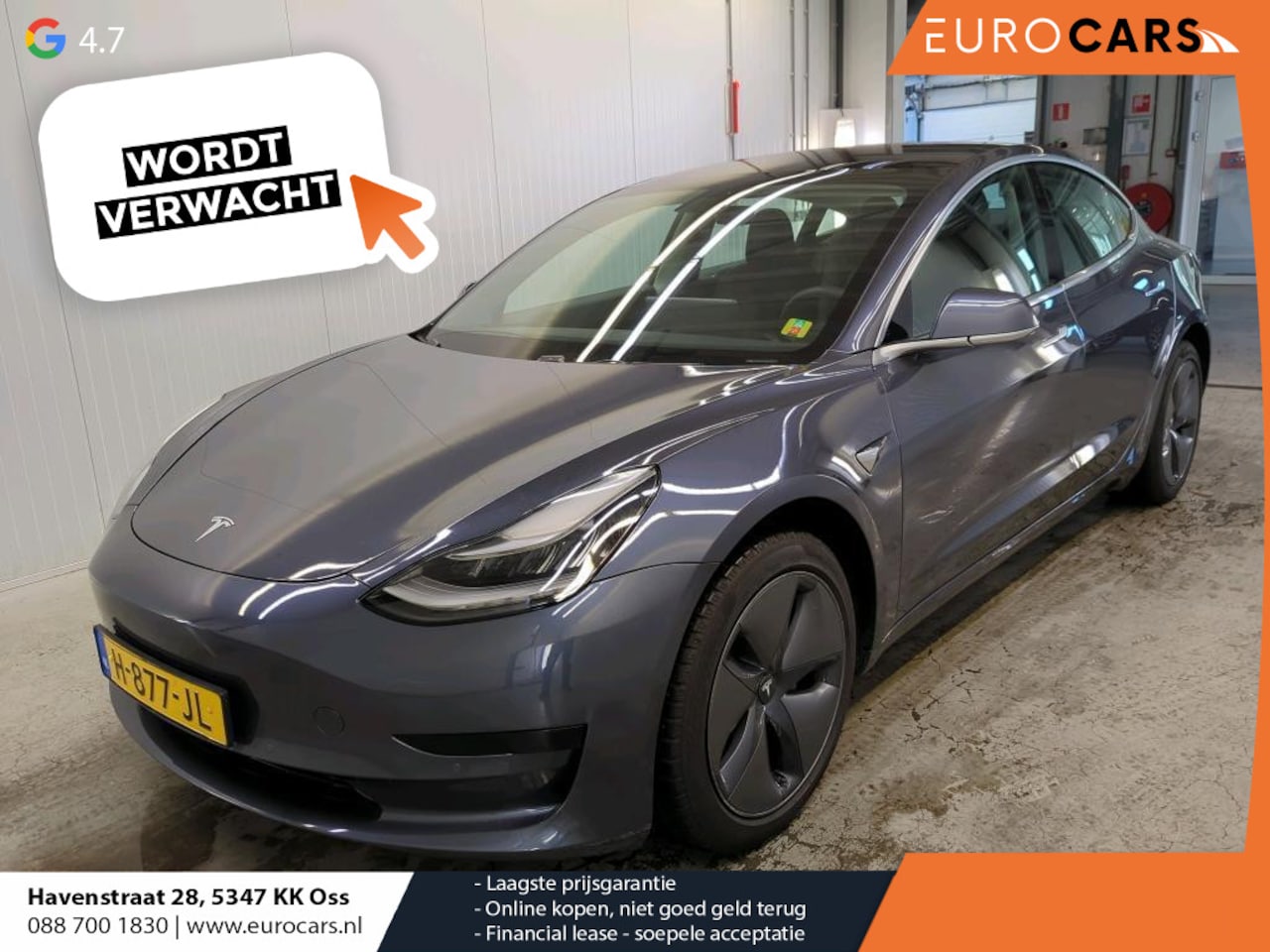 Tesla Model 3 - Standard RWD Plus 60 kWh 287pk Panorama dak Navigatie Climate Control  Lichtmetalen Velgen - AutoWereld.nl