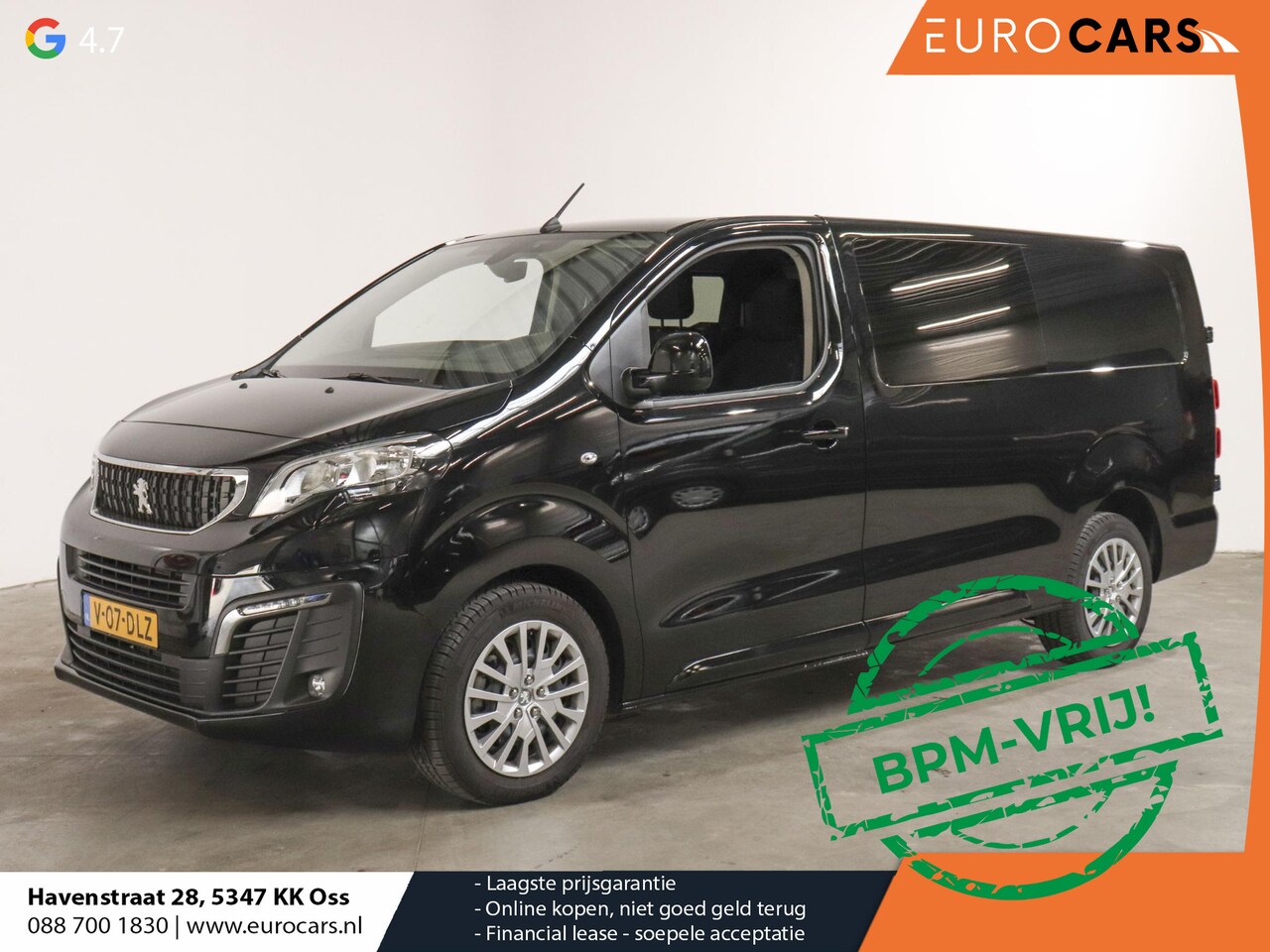 Peugeot Expert - 180pk Long L3H1 Premium Dubbele Cabine Automaat 6p | Navigatie | Airco | Bluetooth | LM Ve - AutoWereld.nl