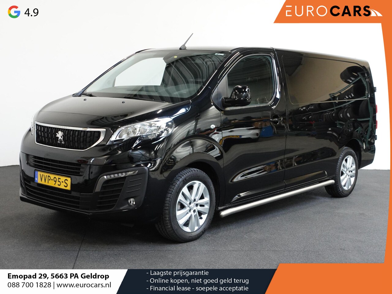 Peugeot Expert - 2.0 BlueHDI 180pk Automaat Long L3 Premium 3-zits Cruise Control Airco App-Connect LM Velg - AutoWereld.nl