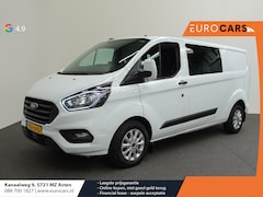 Ford Transit Custom - L2H1 Automaat Dubbele cabine Trend Navi Trekhaak Cruise Control Parkeersensoren Airco Blue