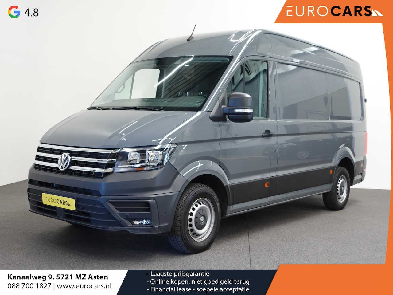 Volkswagen Crafter - 140pk L3H3 / L2H2 Highline Navigatie Camera Trekhaak  Cruise control Airco Euro6 - AutoWereld.nl