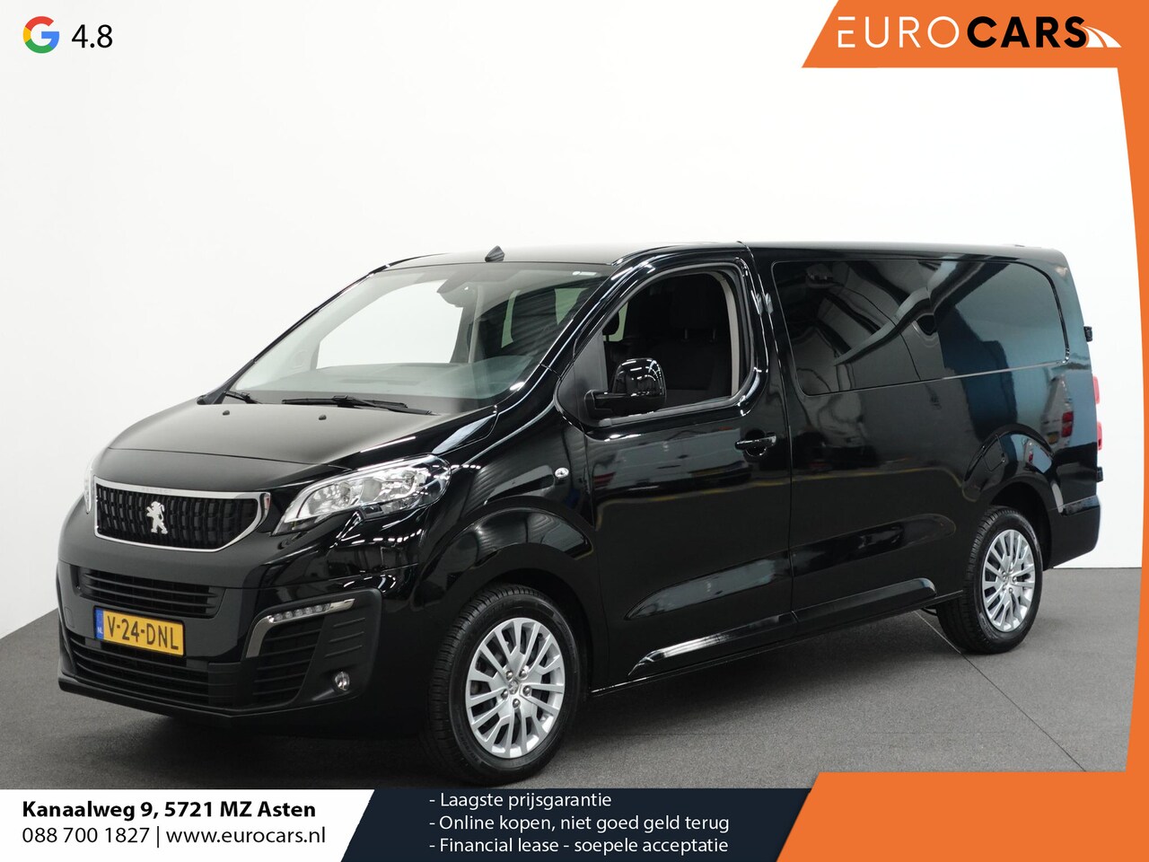 Peugeot Expert - 180pk Automaat Long L3 Premium Dubbele Cabine Airco Bluetooth Trekhaak Bluetooth Cruise - AutoWereld.nl