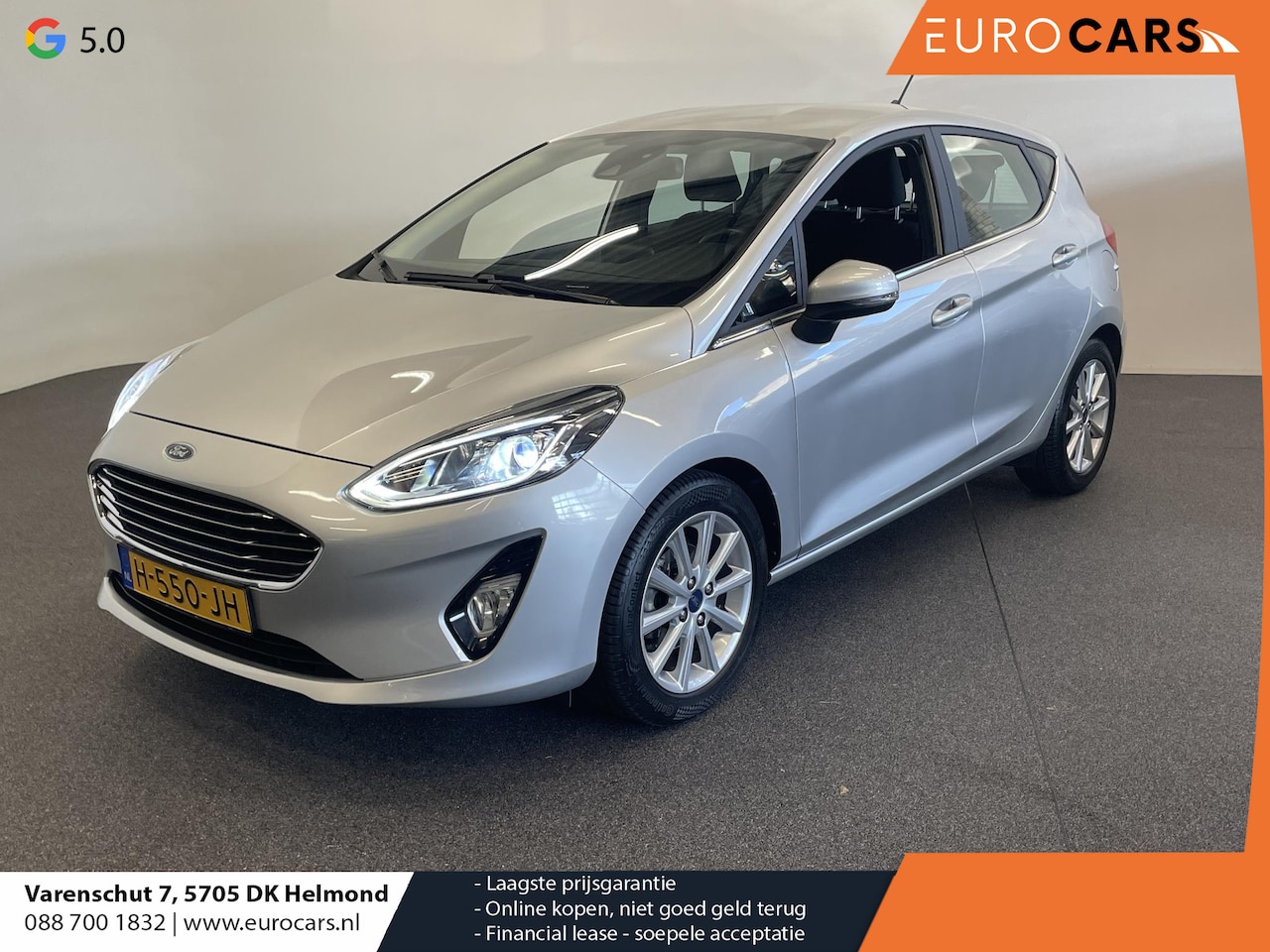 Ford Fiesta - 1.0 EcoBoost Titanium Navigatie Apple Carplay/Android Auto Parkeersensoren achter Cruise C - AutoWereld.nl