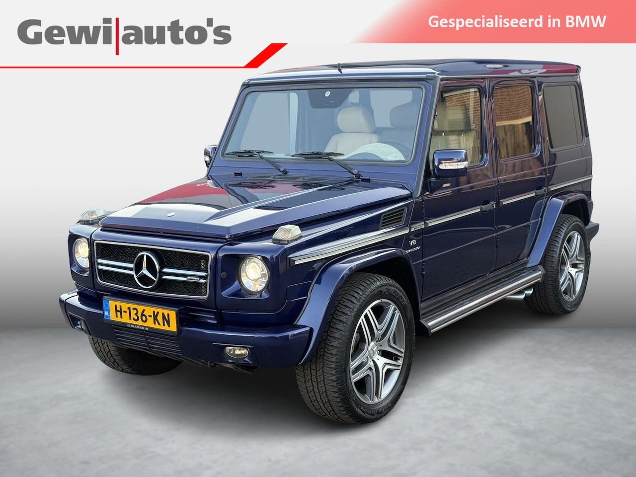 Mercedes-Benz G-klasse - AMG 55 K. Designo Mystic Blue BTW AUTO - AutoWereld.nl