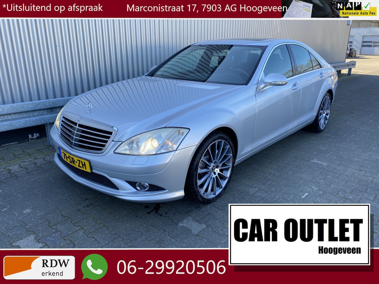 Mercedes-Benz S-klasse - 350 Prestige Plus 203Dkm.NAP, Leer, Schui/Kanteldak, Xenon, Turbine LM, nw. APK – Inruil M - AutoWereld.nl