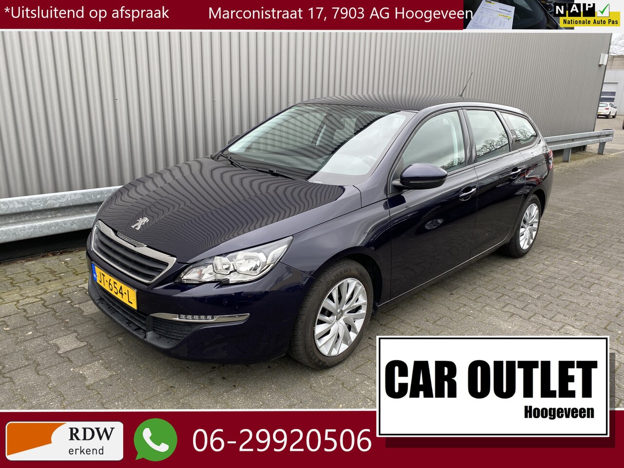 Peugeot 308 SW - 1.2 PureTech Blue Lease A/C, CC, Navi, Trekh, nw. APK – Inruil Mogelijk – - AutoWereld.nl