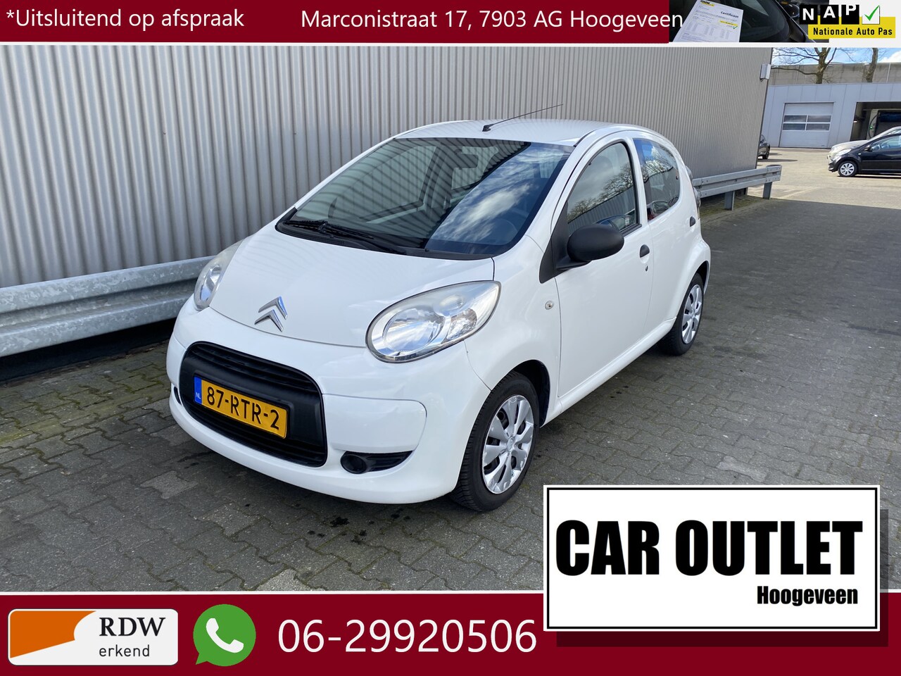 Citroën C1 - 1.0-12V Séduction 1.0-12V Séduction+ 5-Drs, Airconditioning, USB Audio, – Inruil Mogelijk – - AutoWereld.nl